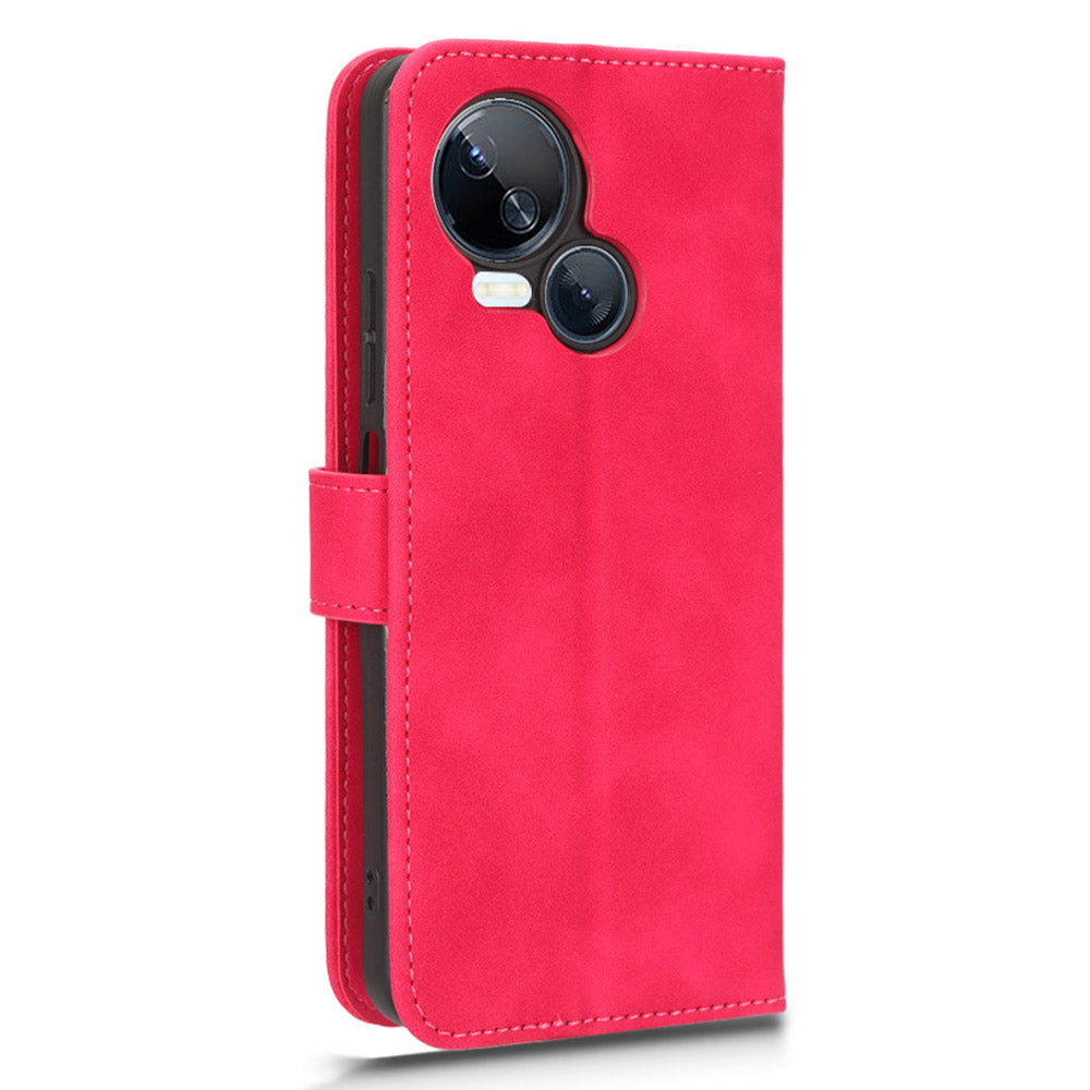 For Tecno Spark 10 5G Anti-drop PU Leather Wallet Stand Case Skin-touch Protective Phone Cover