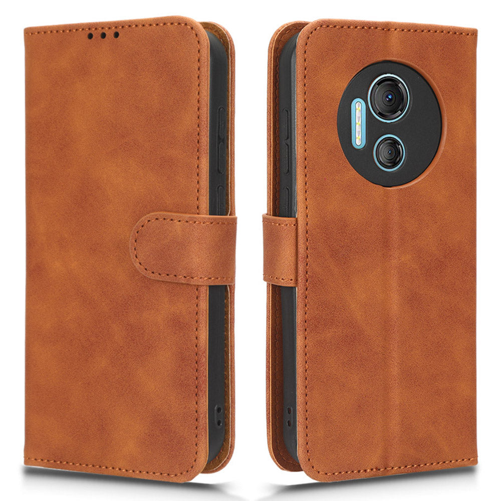 PU Leather Shell for Doogee X97 / X97 Pro Wallet Stand Case Skin-touch Protective Phone Cover