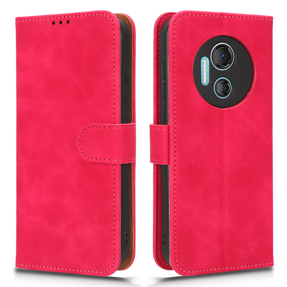 PU Leather Shell for Doogee X97 / X97 Pro Wallet Stand Case Skin-touch Protective Phone Cover