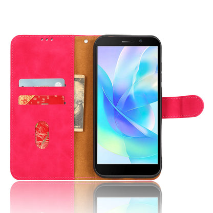 PU Leather Shell for Doogee X97 / X97 Pro Wallet Stand Case Skin-touch Protective Phone Cover