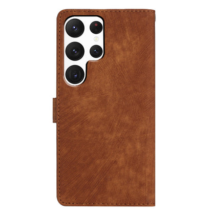 For Samsung Galaxy S22 Ultra 5G Shockproof Case PU Leather Flip Cover Skin-Touch Wallet Phone Shell