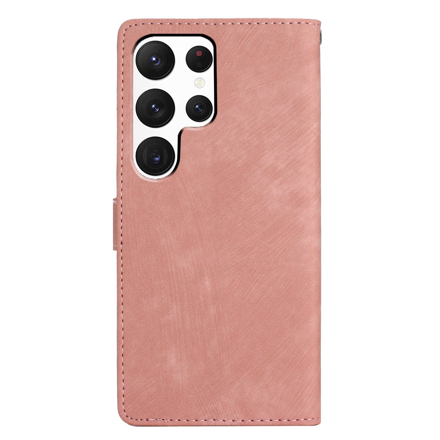 For Samsung Galaxy S22 Ultra 5G Shockproof Case PU Leather Flip Cover Skin-Touch Wallet Phone Shell