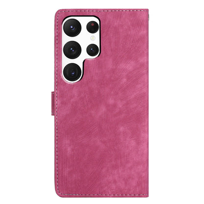 For Samsung Galaxy S22 Ultra 5G Shockproof Case PU Leather Flip Cover Skin-Touch Wallet Phone Shell