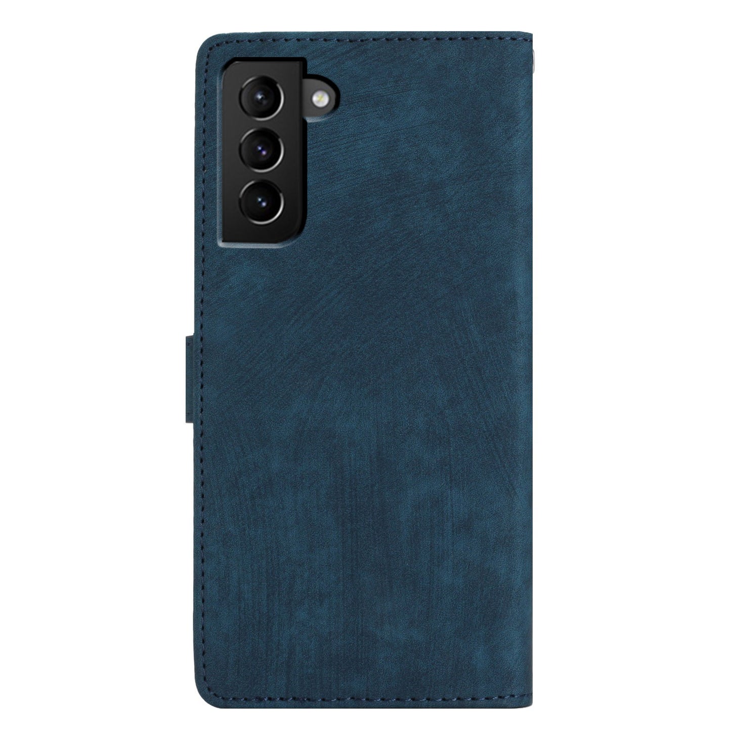 For Samsung Galaxy S22+ 5G PU Leather Folio Flip Cover Skin-Touch Stand Wallet Phone Case