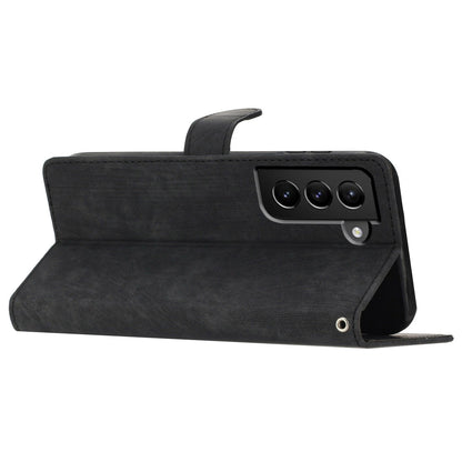 For Samsung Galaxy S22+ 5G PU Leather Folio Flip Cover Skin-Touch Stand Wallet Phone Case