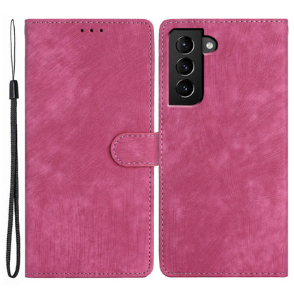 For Samsung Galaxy S22+ 5G PU Leather Folio Flip Cover Skin-Touch Stand Wallet Phone Case