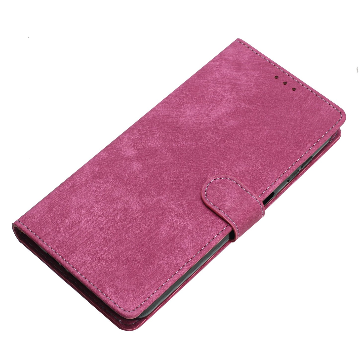 For Samsung Galaxy S22+ 5G PU Leather Folio Flip Cover Skin-Touch Stand Wallet Phone Case