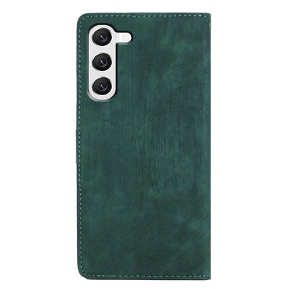 For Samsung Galaxy S23 Solid Color Leather Wallet Protective Cover Skin-touch Stand Phone Case