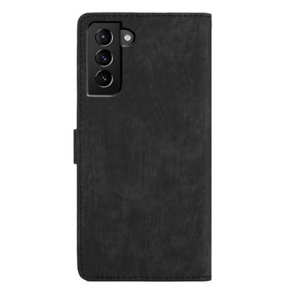 For Samsung Galaxy S22 5G Solid Color Leather Wallet Shell Skin-touch Anti-drop Stand Phone Case