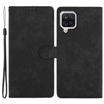 For Samsung Galaxy A22 4G (EU Version) PU Leather Wallet Protective Shell Skin-touch Flip Stand Phone Case