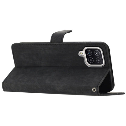 For Samsung Galaxy A22 4G (EU Version) PU Leather Wallet Protective Shell Skin-touch Flip Stand Phone Case