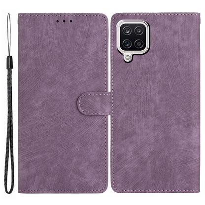 For Samsung Galaxy A22 4G (EU Version) PU Leather Wallet Protective Shell Skin-touch Flip Stand Phone Case