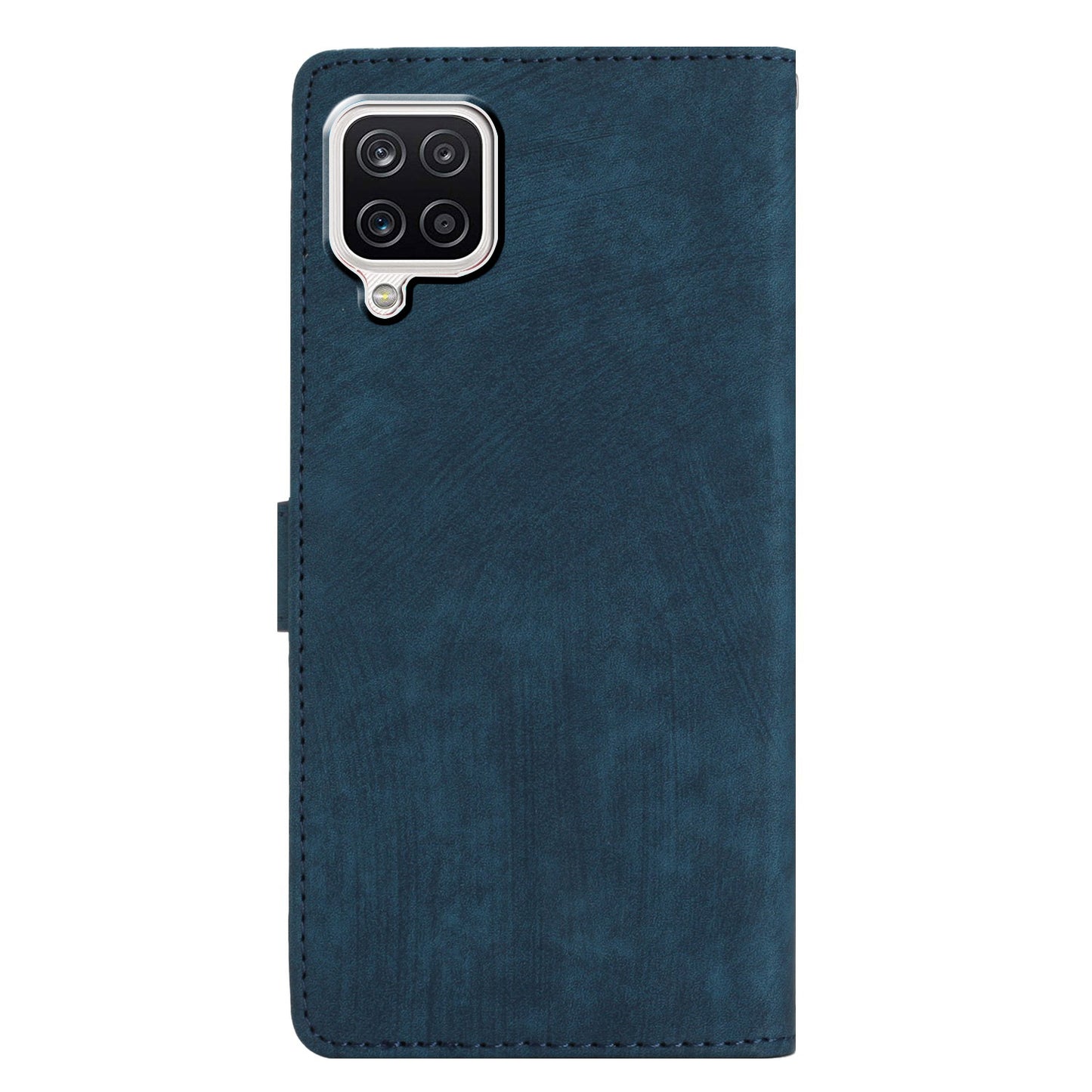 For Samsung Galaxy A22 4G (EU Version) PU Leather Wallet Protective Shell Skin-touch Flip Stand Phone Case