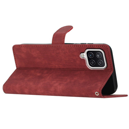 For Samsung Galaxy A22 4G (EU Version) PU Leather Wallet Protective Shell Skin-touch Flip Stand Phone Case