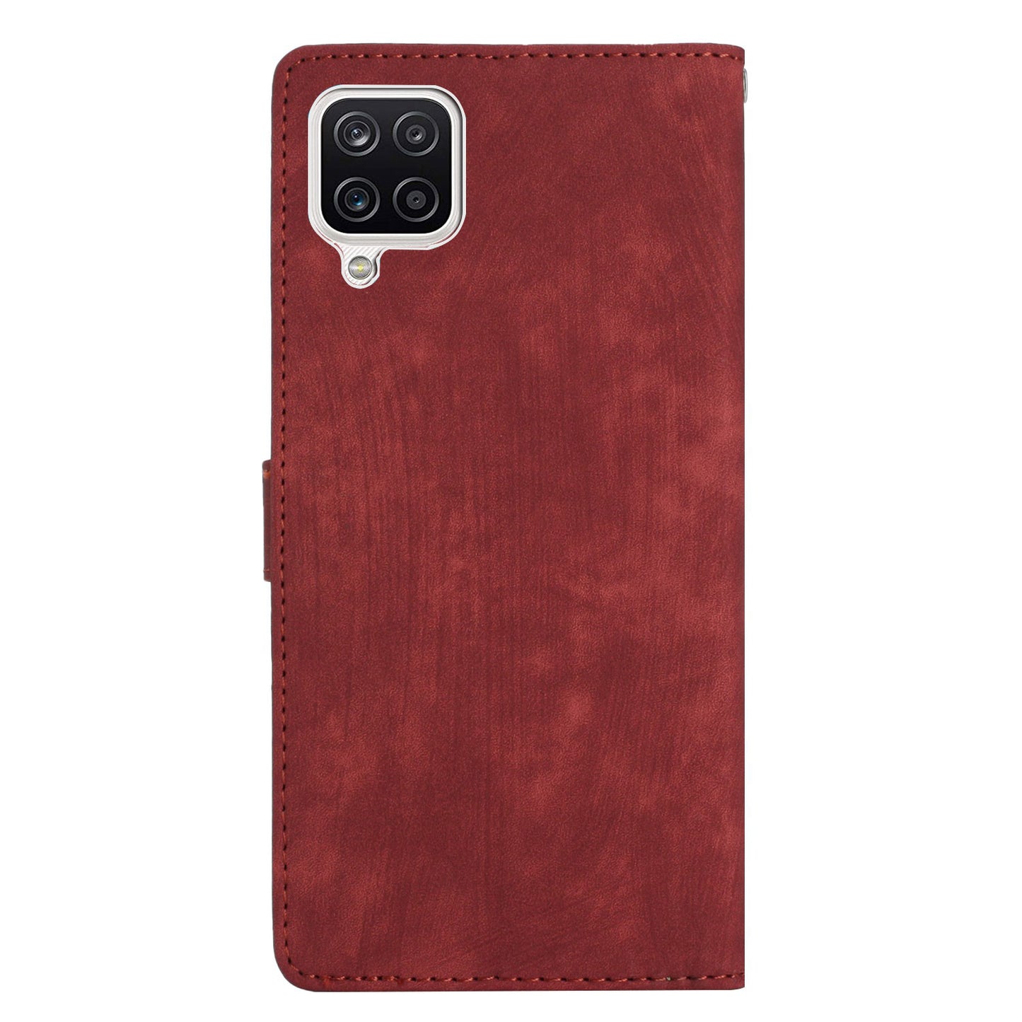 For Samsung Galaxy A22 4G (EU Version) PU Leather Wallet Protective Shell Skin-touch Flip Stand Phone Case