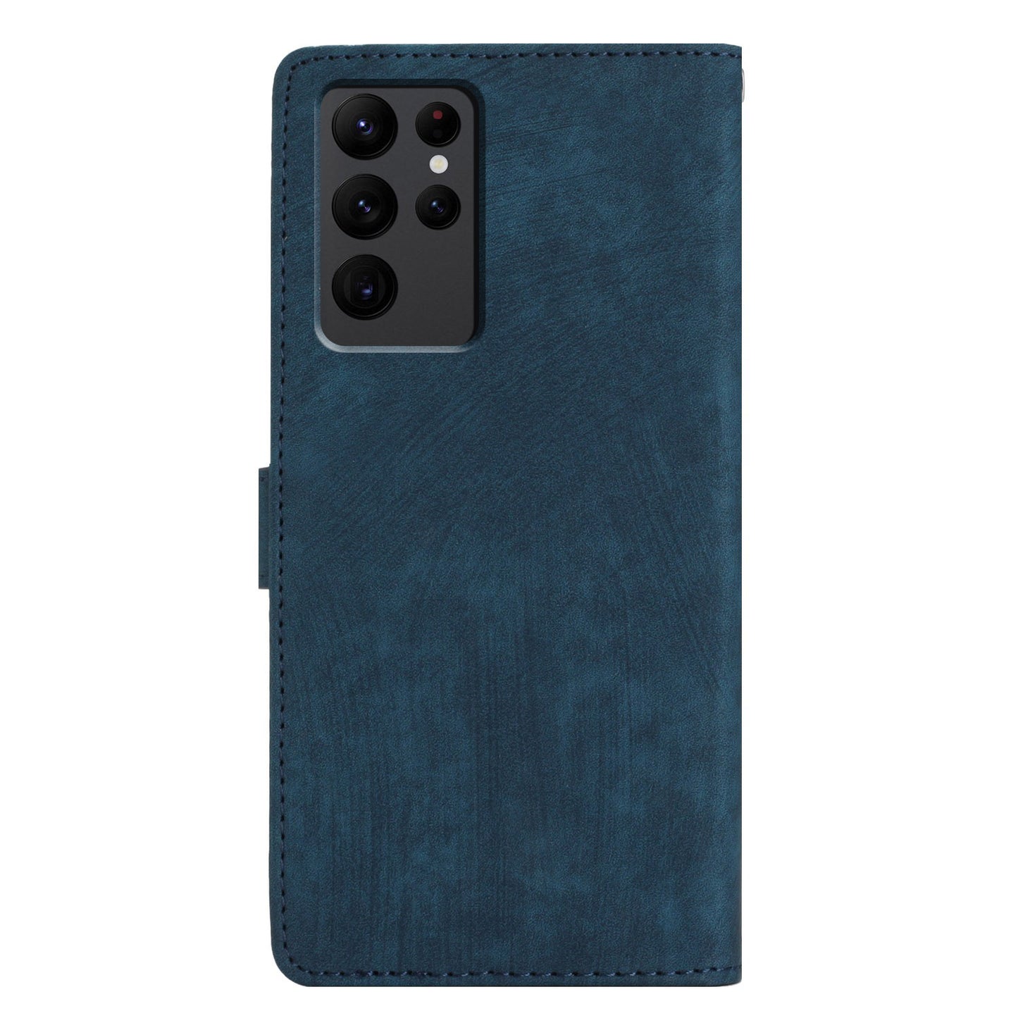 For Samsung Galaxy S23 Ultra Leather Wallet Full Protection Cover Skin-touch Stand Phone Case