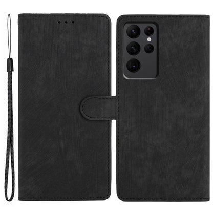 For Samsung Galaxy S23 Ultra Leather Wallet Full Protection Cover Skin-touch Stand Phone Case