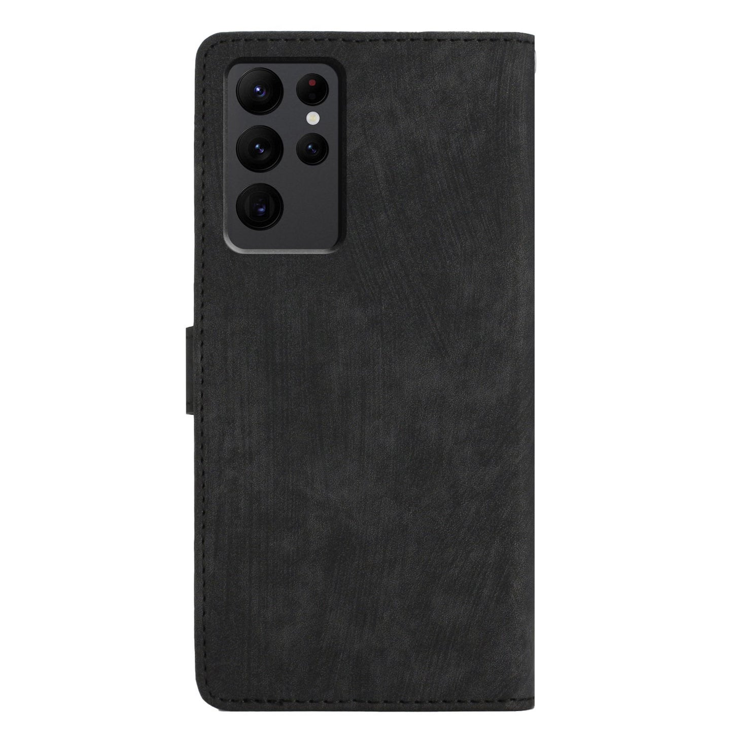 For Samsung Galaxy S23 Ultra Leather Wallet Full Protection Cover Skin-touch Stand Phone Case