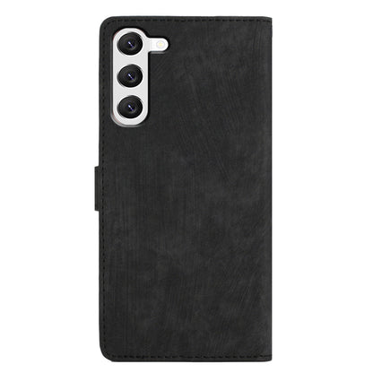 For Samsung Galaxy S23+ Leather Wallet Shell Solid Color Skin-touch Folding Stand Phone Case