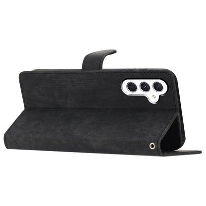 For Samsung Galaxy A34 5G Full Protection Cover Skin-touch Stand Leather Wallet Phone Case