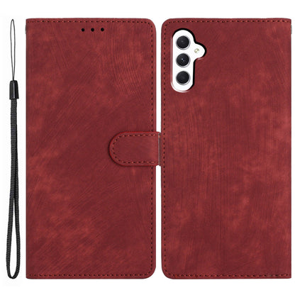 For Samsung Galaxy A34 5G Full Protection Cover Skin-touch Stand Leather Wallet Phone Case