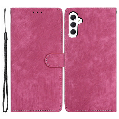 For Samsung Galaxy A34 5G Full Protection Cover Skin-touch Stand Leather Wallet Phone Case