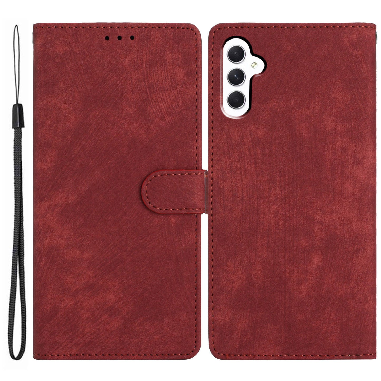 For Samsung Galaxy A54 5G PU Leather Protective Shell Skin-touch Flip Stand Wallet Mobile Case