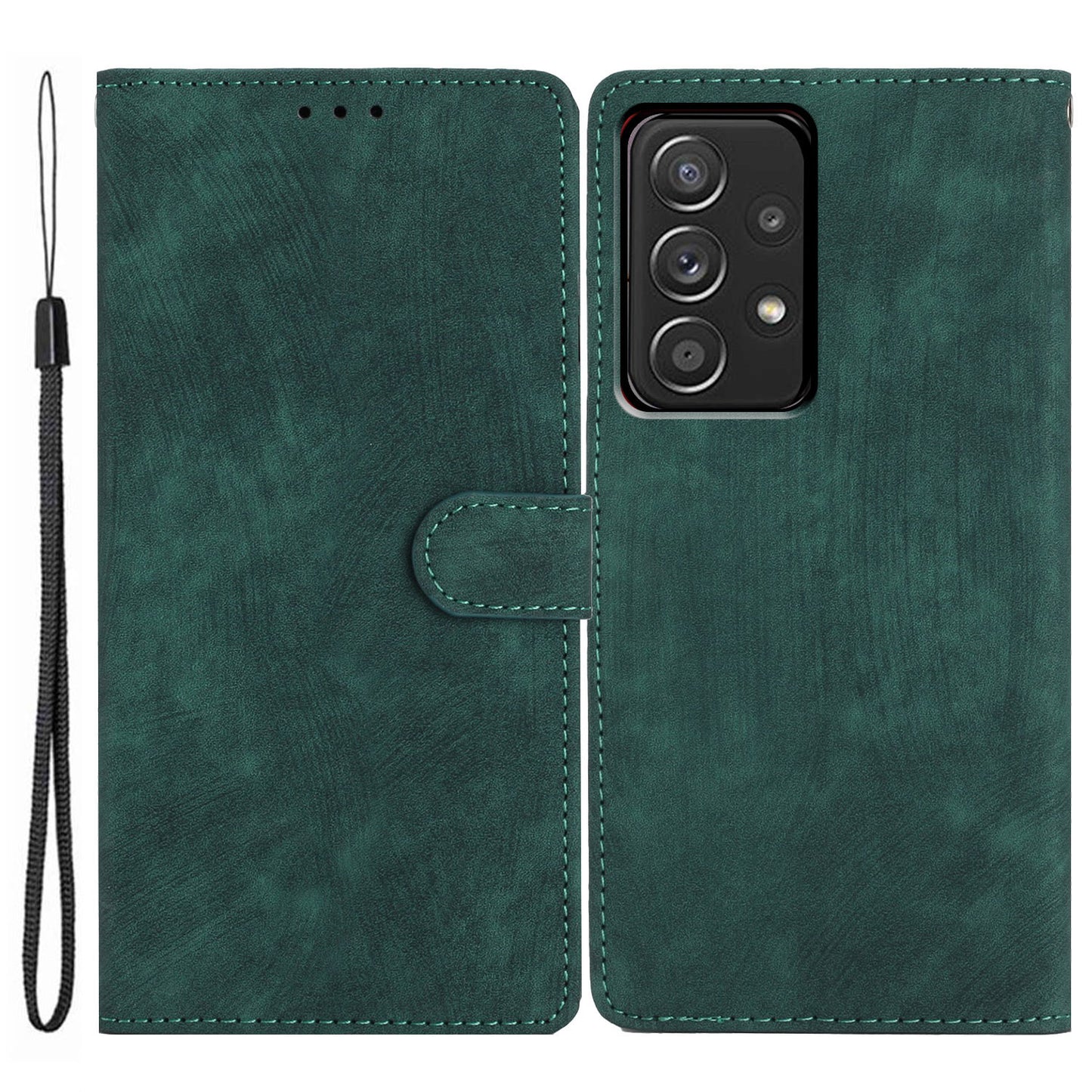 For Samsung Galaxy A23 5G (Global Version) / A23 4G Skin-touch Flip Stand Phone Case PU Leather Wallet Anti-drop Shell