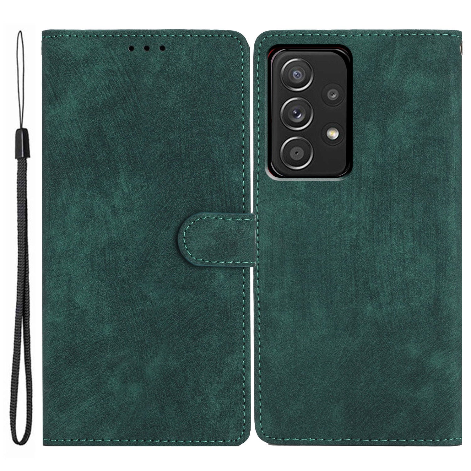 For Samsung Galaxy A23 5G (Global Version) / A23 4G Skin-touch Flip Stand Phone Case PU Leather Wallet Anti-drop Shell