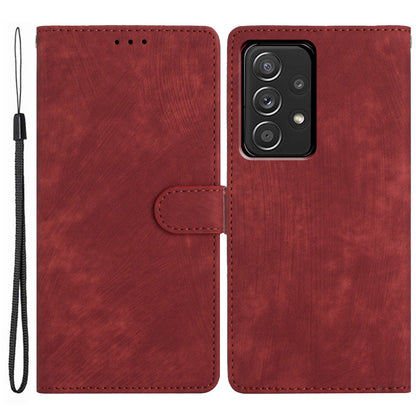 For Samsung Galaxy A73 5G PU Leather Full Protection Cover Skin-touch Wallet Stand Phone Case