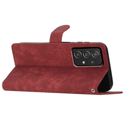 For Samsung Galaxy A73 5G PU Leather Full Protection Cover Skin-touch Wallet Stand Phone Case