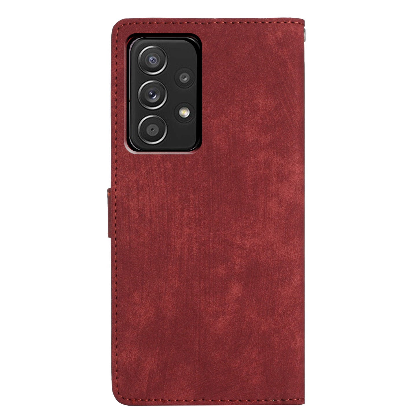 For Samsung Galaxy A73 5G PU Leather Full Protection Cover Skin-touch Wallet Stand Phone Case