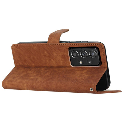 For Samsung Galaxy A73 5G PU Leather Full Protection Cover Skin-touch Wallet Stand Phone Case