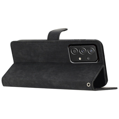 For Samsung Galaxy A73 5G PU Leather Full Protection Cover Skin-touch Wallet Stand Phone Case