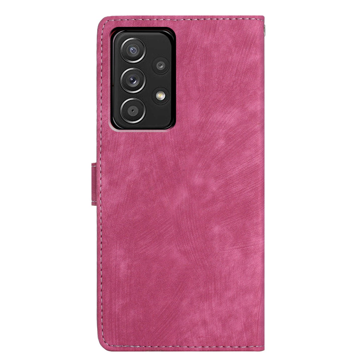 For Samsung Galaxy A53 5G Skin-touch PU Leather Wallet Stand Phone Case Full Protection Shell