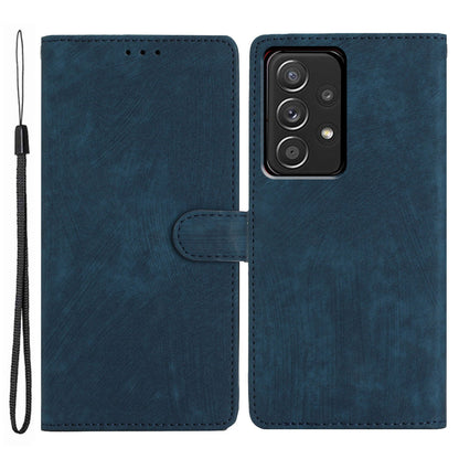 For Samsung Galaxy A53 5G Skin-touch PU Leather Wallet Stand Phone Case Full Protection Shell