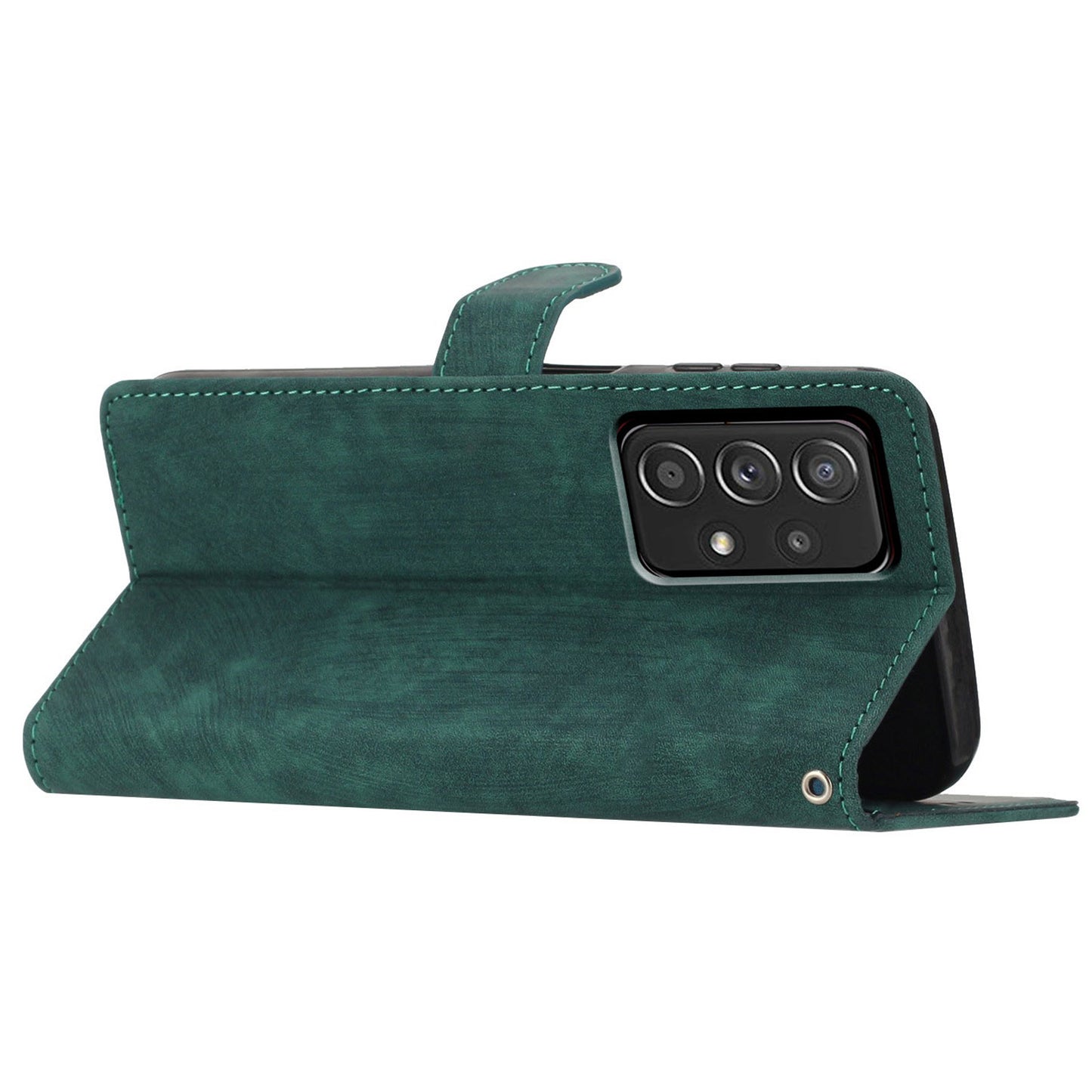 For Samsung Galaxy A53 5G Skin-touch PU Leather Wallet Stand Phone Case Full Protection Shell