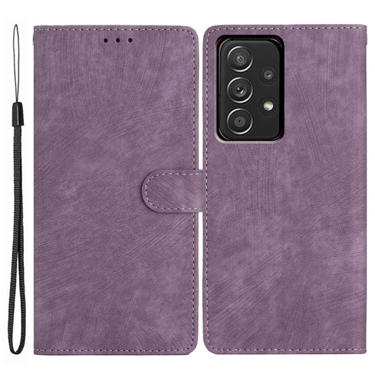 For Samsung Galaxy A33 5G Skin-touch PU Leather Phone Case Flip Stand Wallet Cover