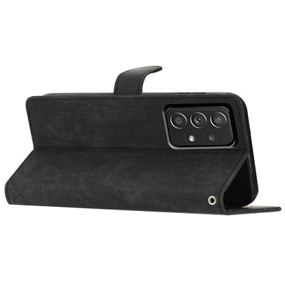 For Samsung Galaxy A33 5G Skin-touch PU Leather Phone Case Flip Stand Wallet Cover