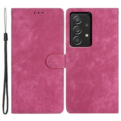 For Samsung Galaxy A33 5G Skin-touch PU Leather Phone Case Flip Stand Wallet Cover