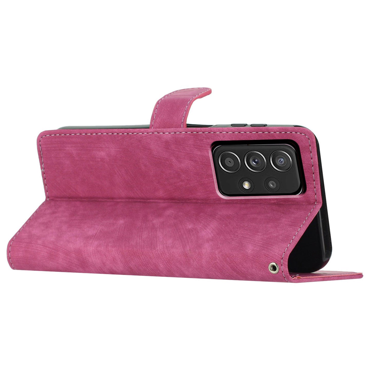 For Samsung Galaxy A33 5G Skin-touch PU Leather Phone Case Flip Stand Wallet Cover