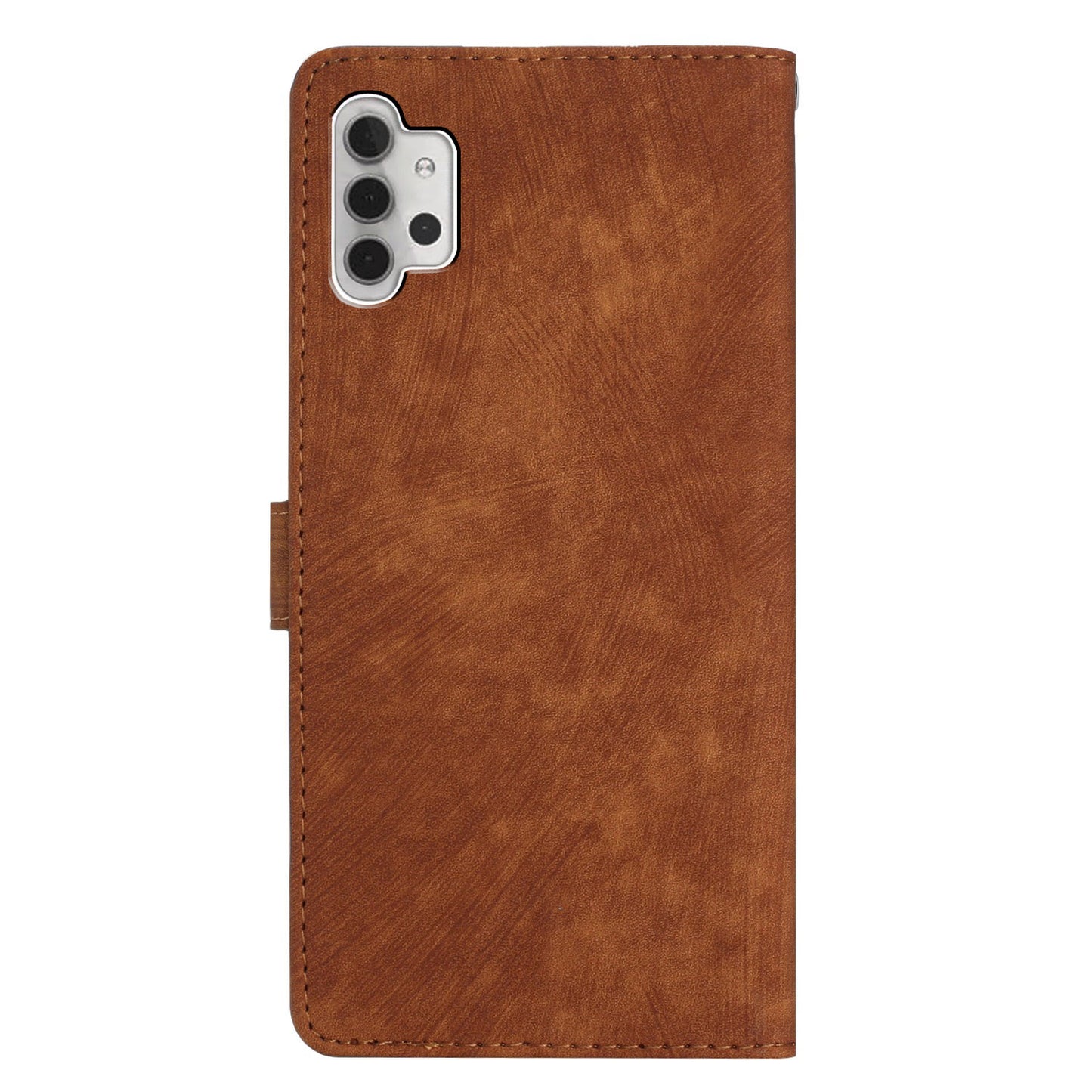For Samsung Galaxy A32 5G / M32 5G PU Leather Wallet Mobile Case Skin-touch Anti-drop Shell with Stand