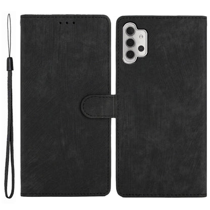 For Samsung Galaxy A32 5G / M32 5G PU Leather Wallet Mobile Case Skin-touch Anti-drop Shell with Stand