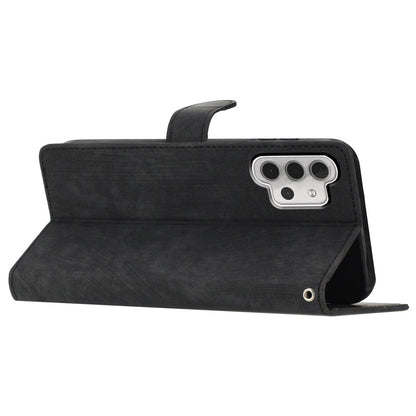 For Samsung Galaxy A32 5G / M32 5G PU Leather Wallet Mobile Case Skin-touch Anti-drop Shell with Stand