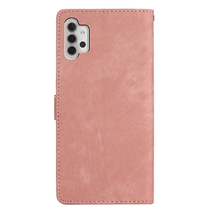 For Samsung Galaxy A32 5G / M32 5G PU Leather Wallet Mobile Case Skin-touch Anti-drop Shell with Stand