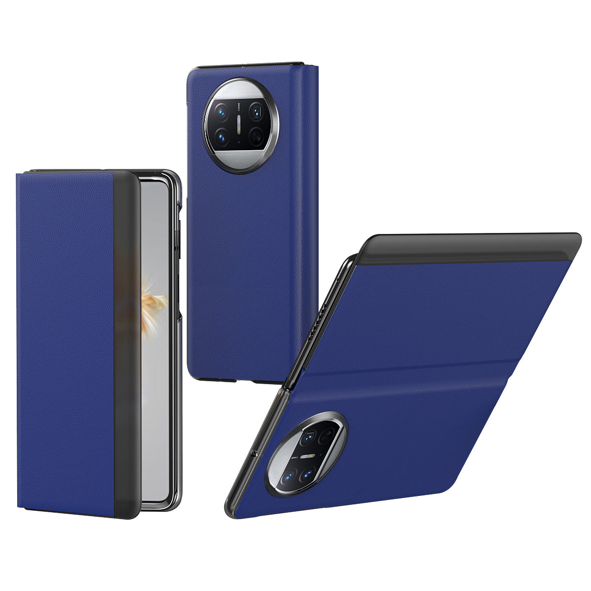 For Huawei Mate X3 5G Full Protection Cell Phone Case PU Leather+PC Phone Cover