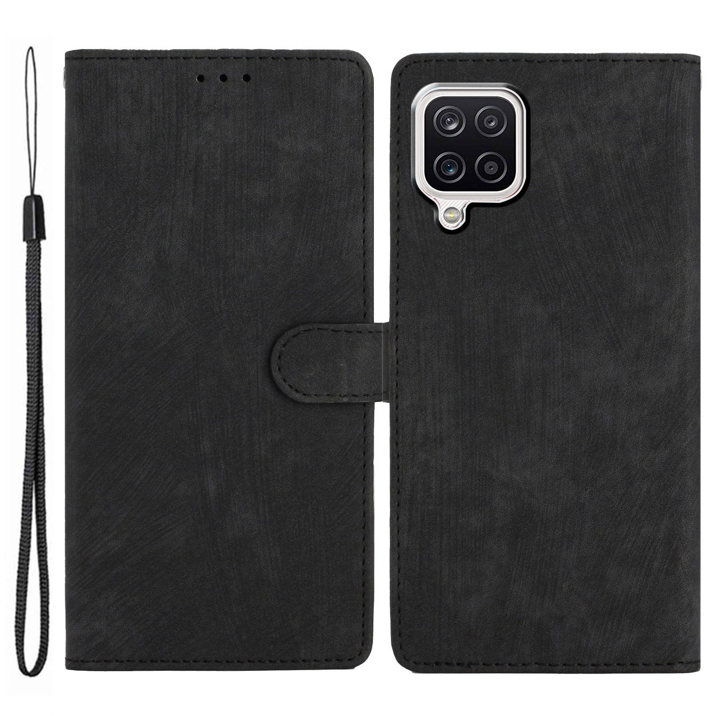 Phone Case for Samsung Galaxy A42 5G , Skin-touch Leather Wallet Stand Full Protection Cover