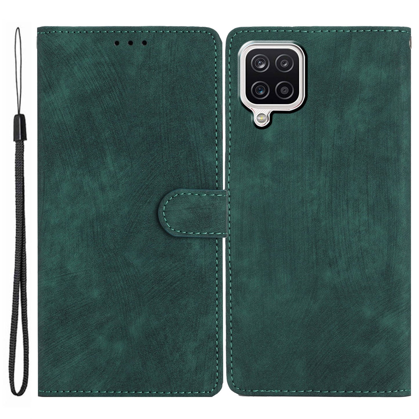 Phone Case for Samsung Galaxy A42 5G , Skin-touch Leather Wallet Stand Full Protection Cover