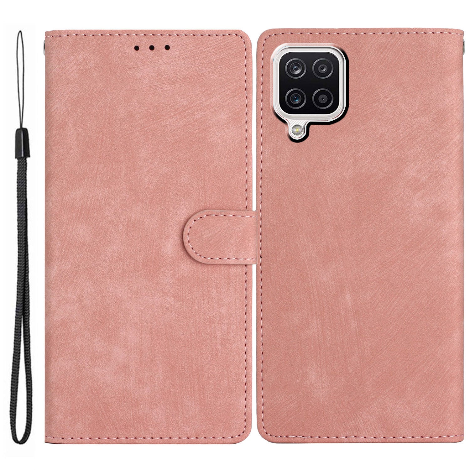 Phone Case for Samsung Galaxy A42 5G , Skin-touch Leather Wallet Stand Full Protection Cover
