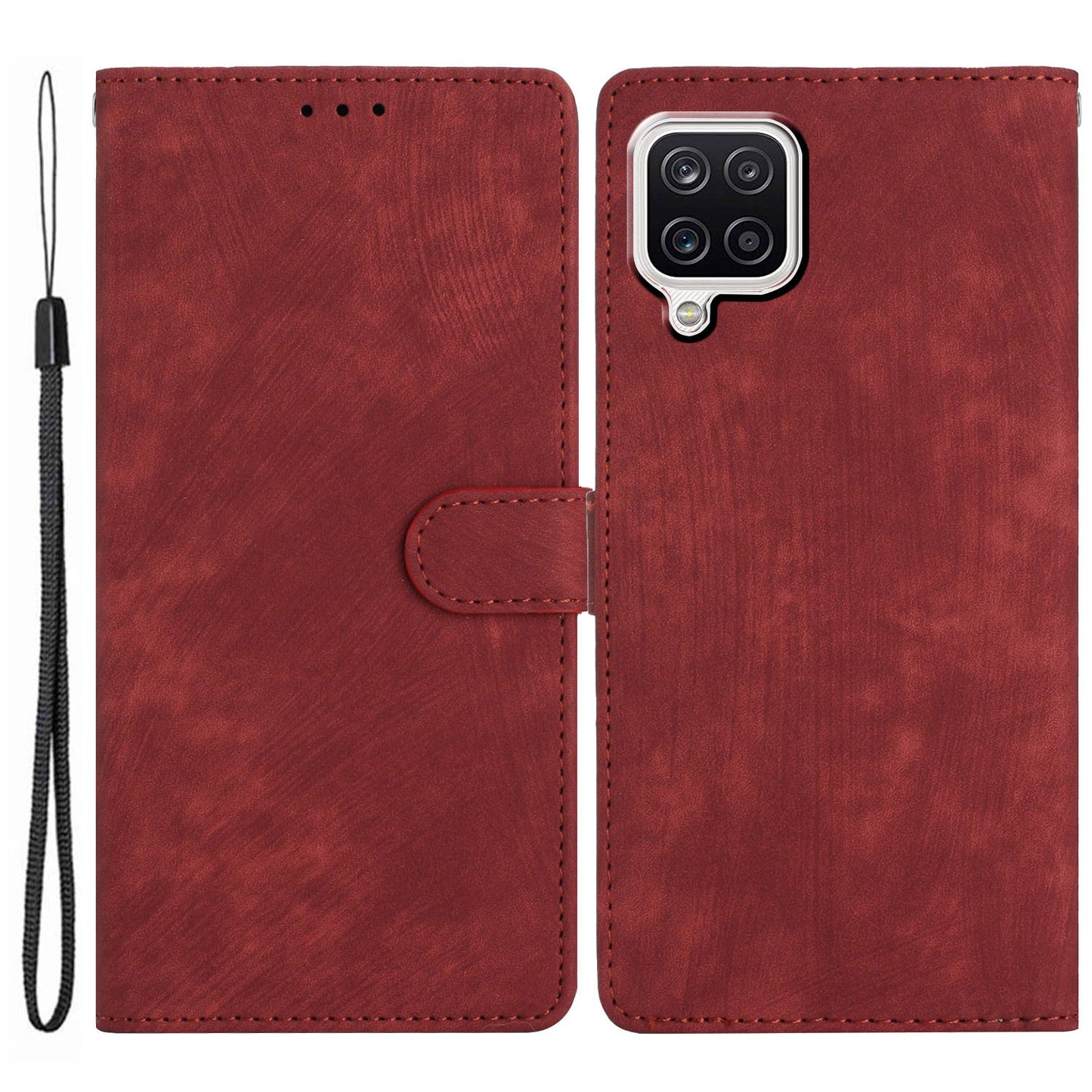 Phone Case for Samsung Galaxy A42 5G , Skin-touch Leather Wallet Stand Full Protection Cover